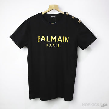 B*lmain Black Gold 3-Button T-Shirt