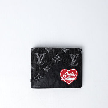 LV x Nigo Slender Wallet Monogram Black (Dot Perfect)