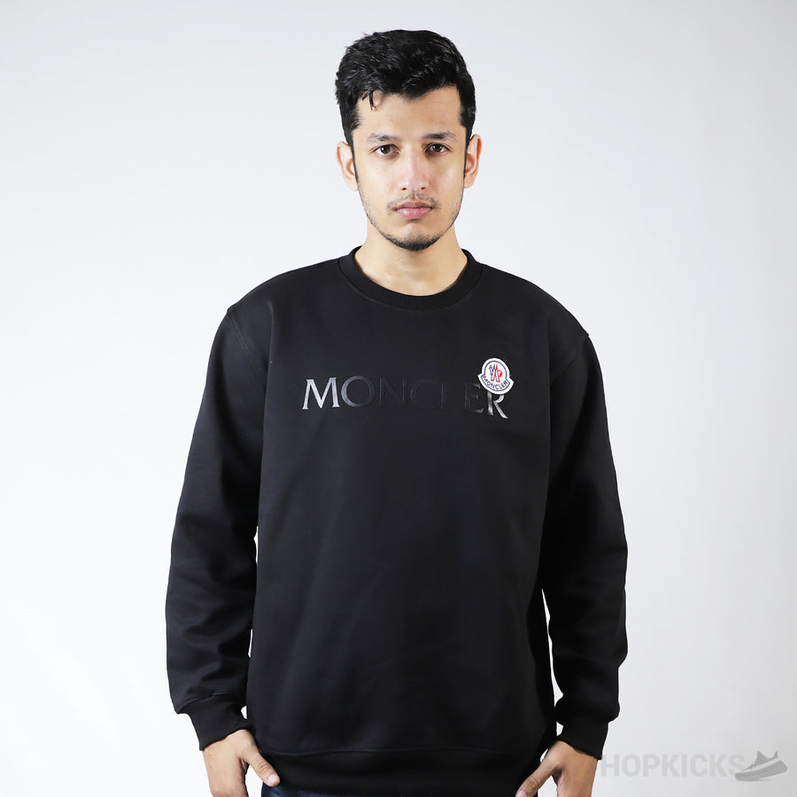 MNC Black Logo Patch Sweatshirt (Dot Perfect)