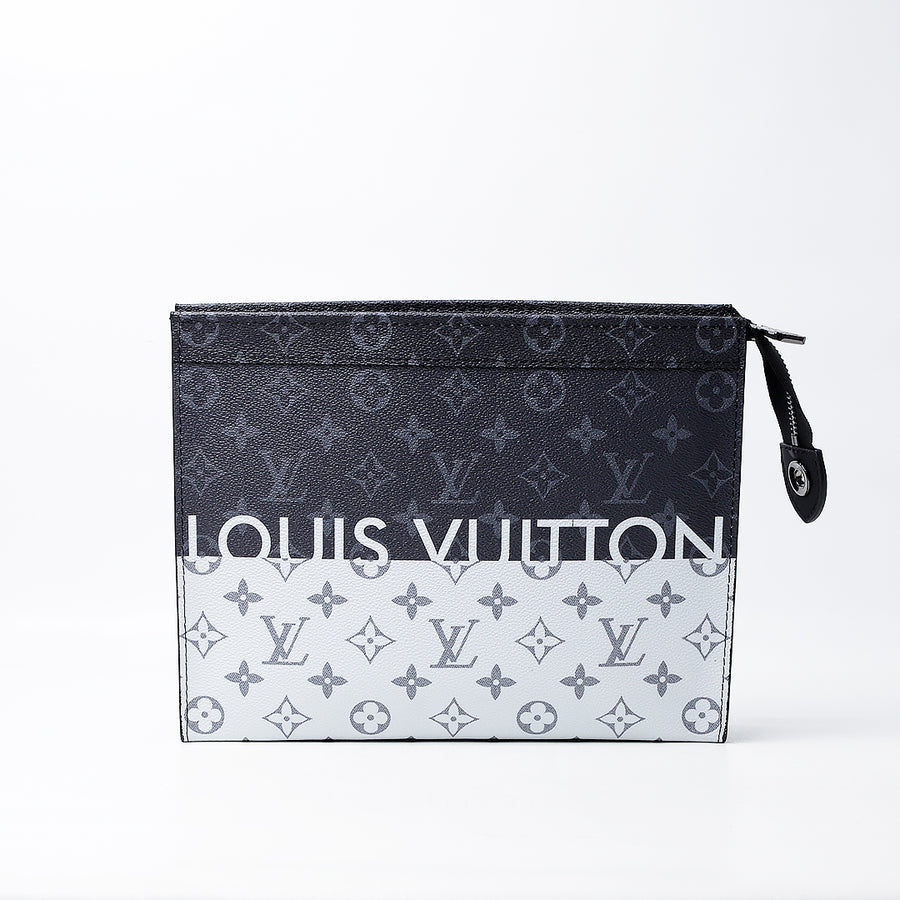 LV Pochette Voyage Monogram Eclipse Split Outdoor MM Black/White (Dot Perfect)