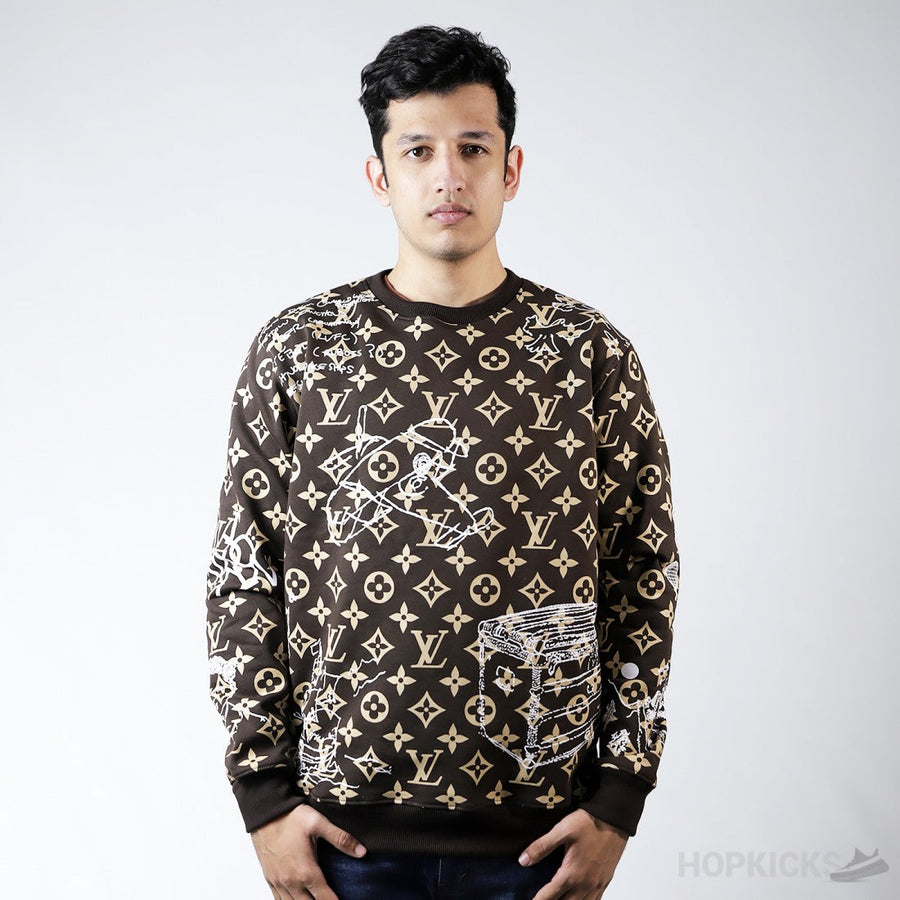L.V Monogram Embroidered Wool Crewneck (Dot Perfect)