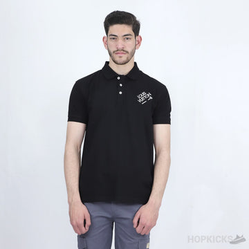 L.V Black Polo Shirt