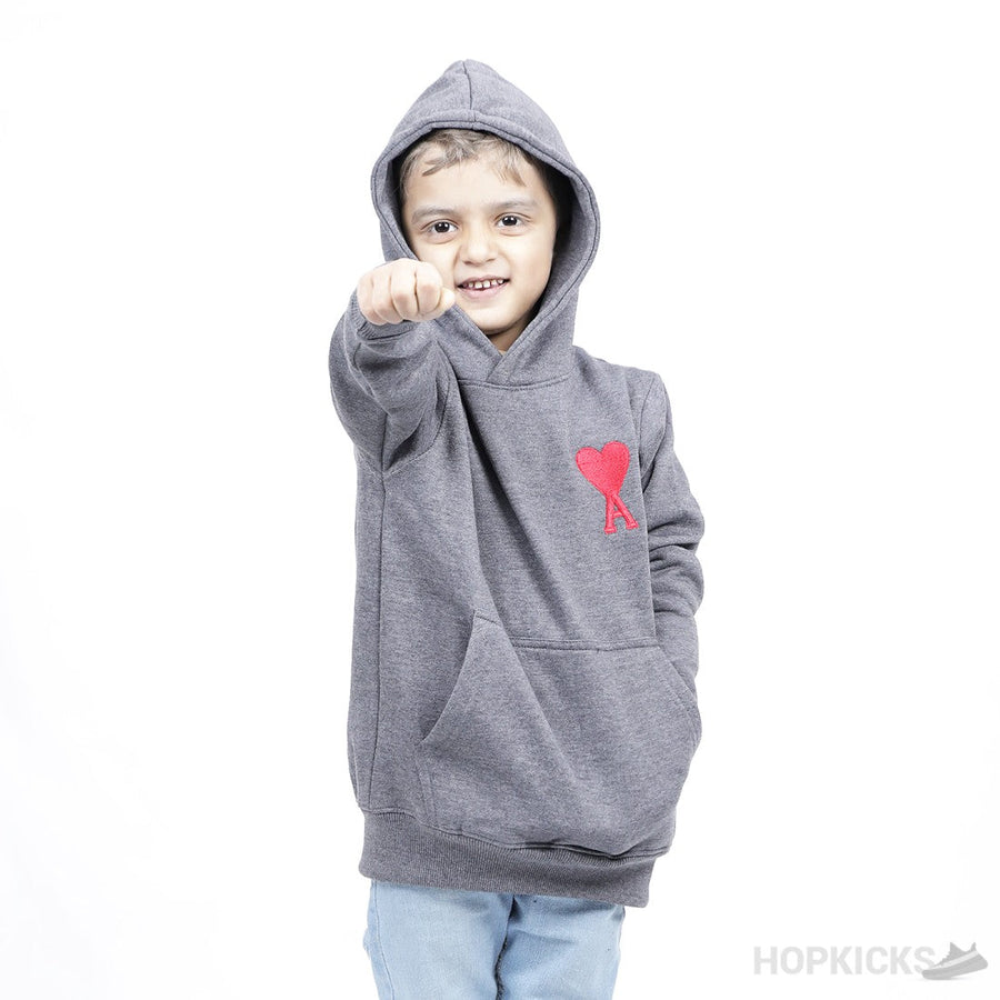 AMI Paris Ami de Coeur Virgin Wool Hoodie (Kid)