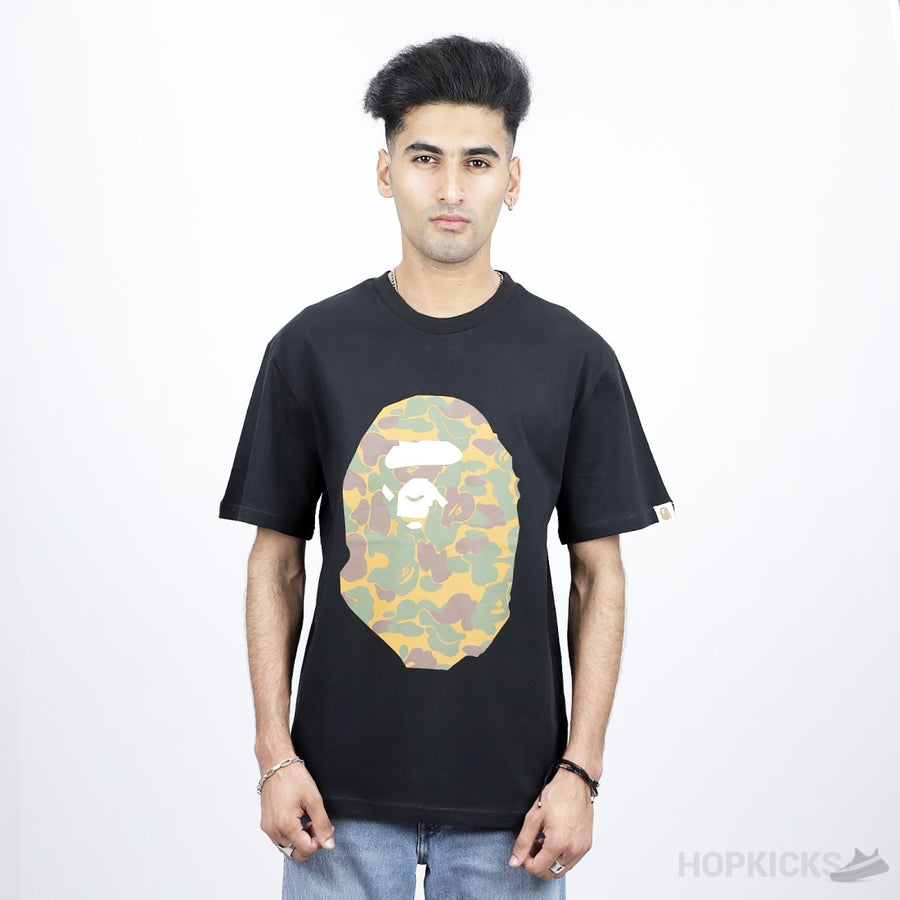 BAP Front Back Camo Print Black T-Shirt (Economy Batch)