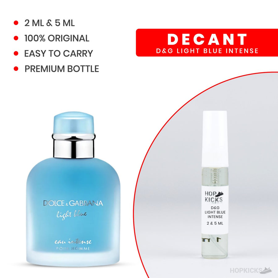 D&G Light Blue Intense | 2 & 5 ML | Original Decant