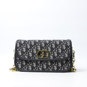Small 30 Montaigne Avenue Bag Blue (Dot Perfect)