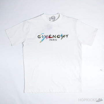 GVN Paris Embroidered Logo T-Shirt White