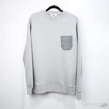 CD Front Logo Pocket Grey Sweatshirt
