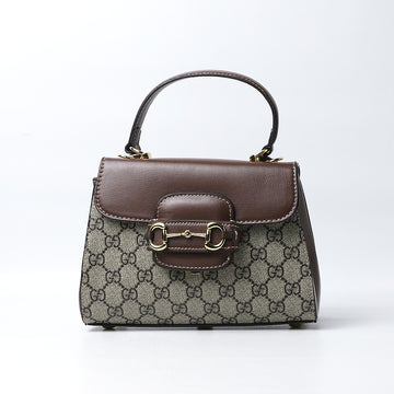 GCC Beige 'Horsebit 1955 Mini' Shoulder Bag (Dot Perfect)