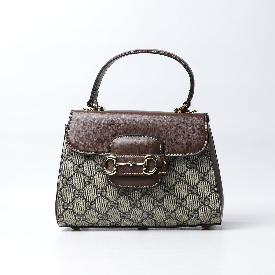 GCC Beige 'Horsebit 1955 Mini' Shoulder Bag (Dot Perfect)