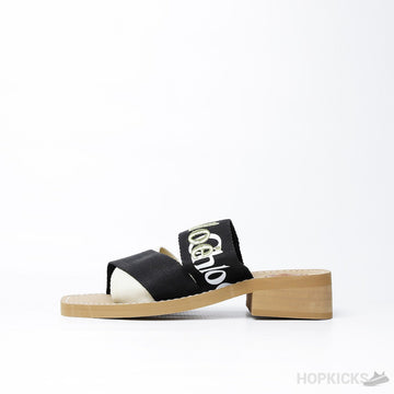 Chloe Chunky Heel Gold Strip