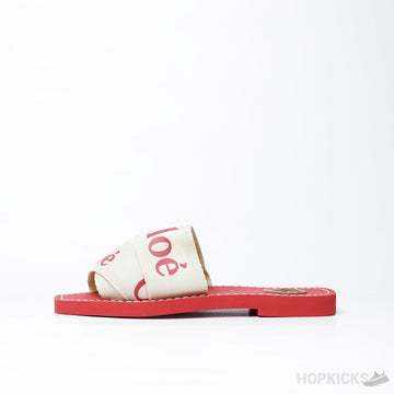 Chloe Ribbon Slipper Red