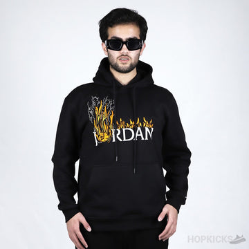 Travis Scott MJ Fleece Hoodie Black