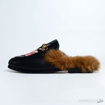 GCC Princetown Floral furr Loafers