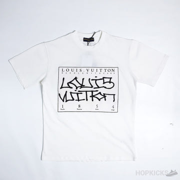 LV Signature Print White T-Shirt