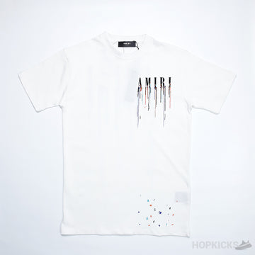 AMR Paint Drip White T-Shirt