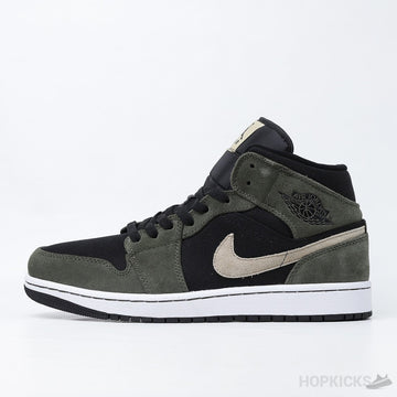 Air Jordan 1 Mid Military Olive