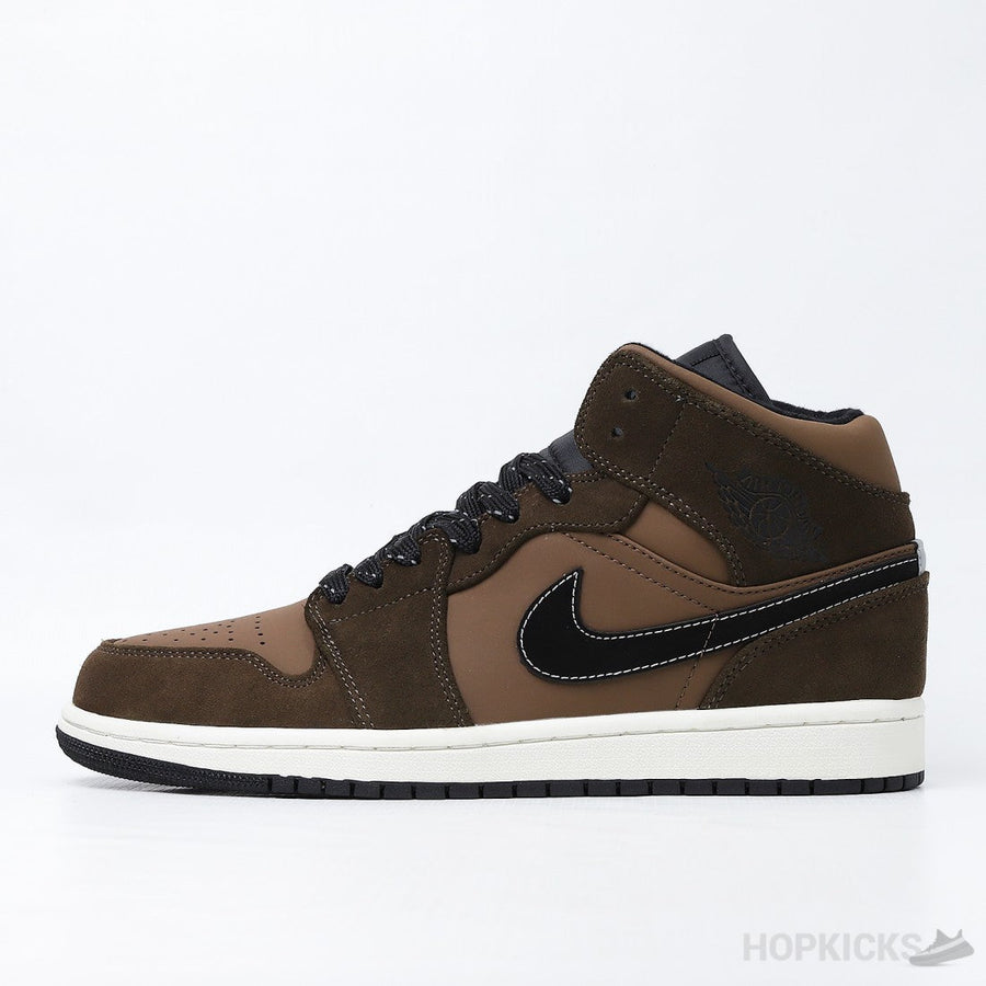 Air Jordan 1 Mid SE Dark Chocolate (Dot Perfect)