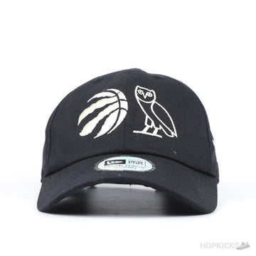 OVO x Toronto Raptors x New Era Adjustable Cap – Black (NBA Official)