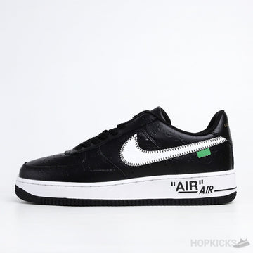 L.V x Air Force 1 Low Trainer Sneaker Black White