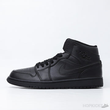 Jordan 1 Mid Triple Black (2022) (Premium Plus Batch)