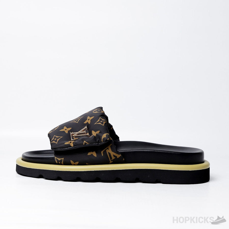 L.V Pool Pillow Comfort Mule