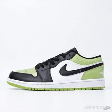 Jordan 1 Low Snakeskin Vivid Green (Premium Plus Batch)