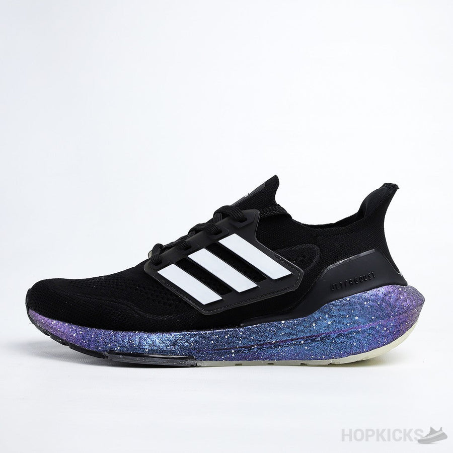 Ultra Boost 21 Boost Black Blue Violet [Real Boost]