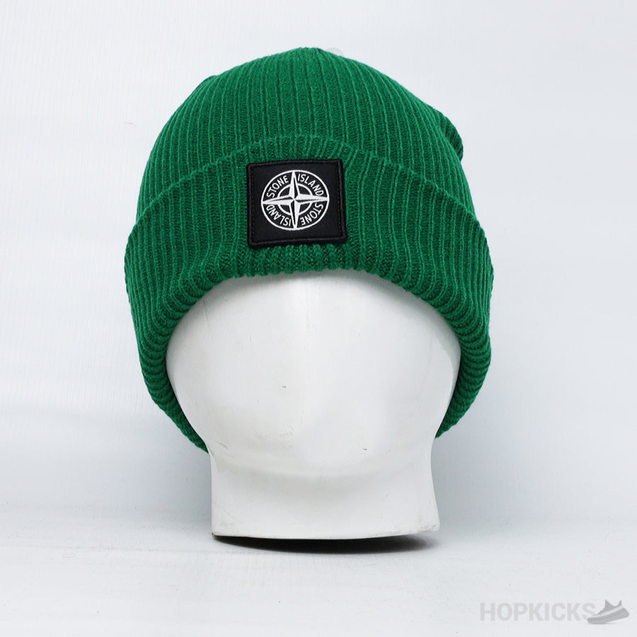 SI Rib-Knit Compas Beanie Green