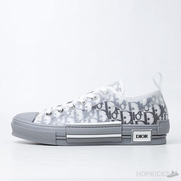 D.I.O.R Oblique B23 Low White Grey (Dot Perfect)