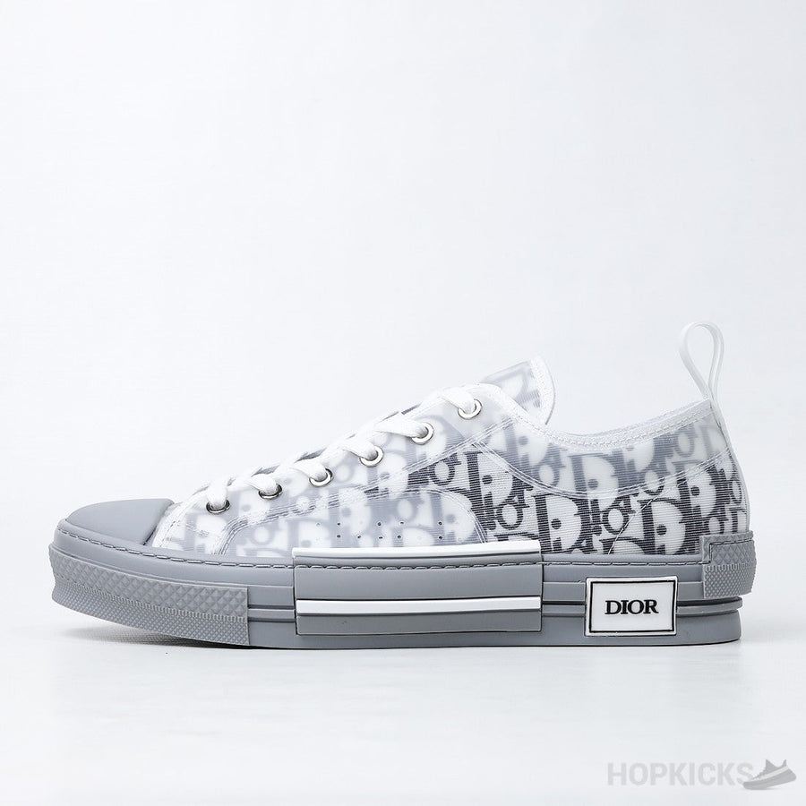 D.I.O.R Oblique B23 Low White Grey (Dot Perfect)