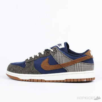 NK SB Dunk Low Tweed Midnight Navy Corduroy