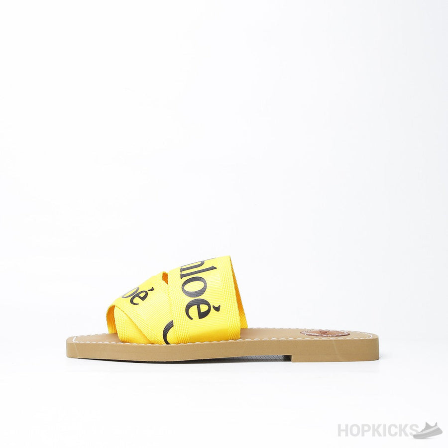 Chloe Ribbon Slipper Yellow