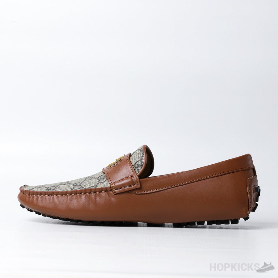 G.U.C.C.I Interlocking G Driver Loafer Brown (Dot Perfect)