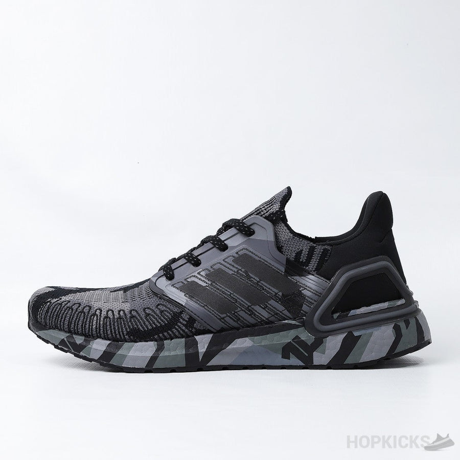 Ultra Boost 20 Consortium Geometric Black Grey