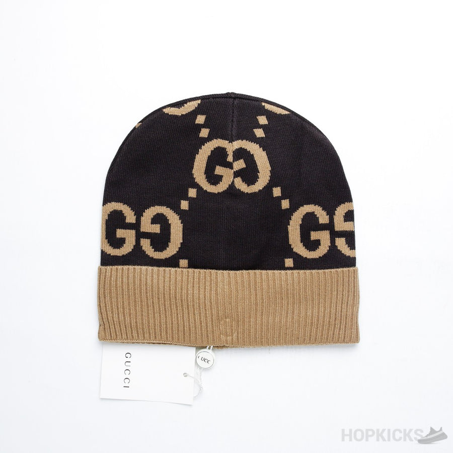 GCC GG-Patterned Cashmere Knit Beanie