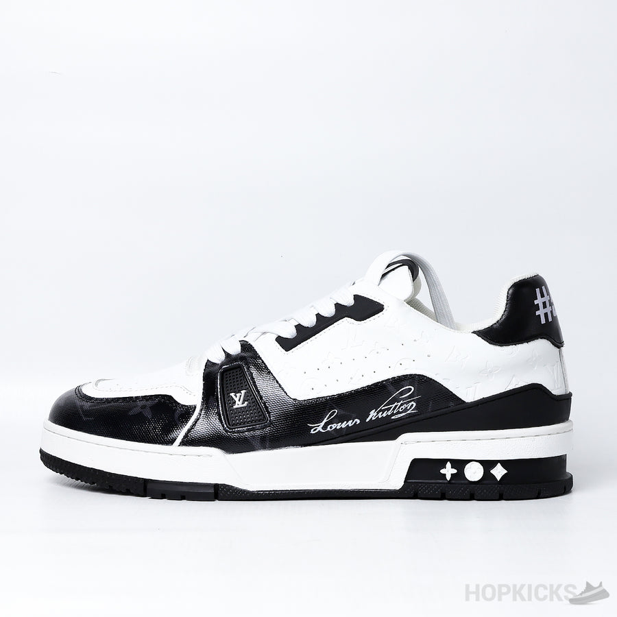 LV Trainer 54 Black White (Dot Perfect)