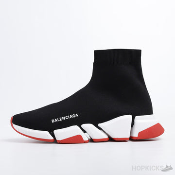 Bale*ciaga Speed 2.0 Black White Red (Dot Perfect)