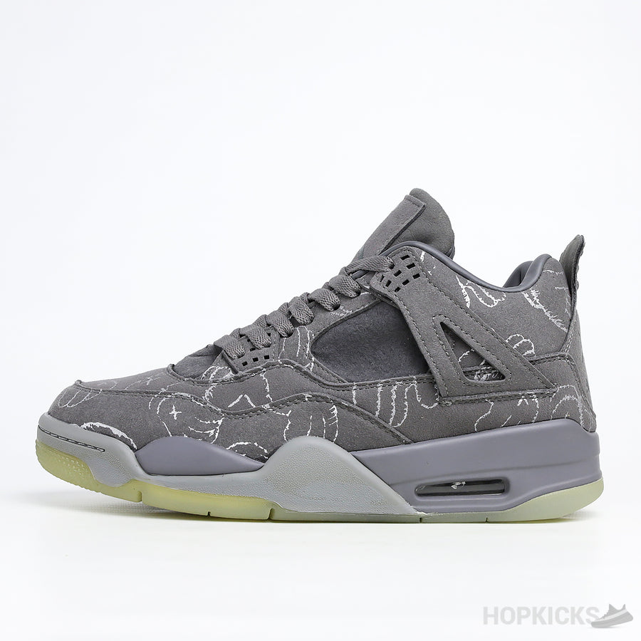 Kaws X Jordan 4 Grey [Glow In The Dark]