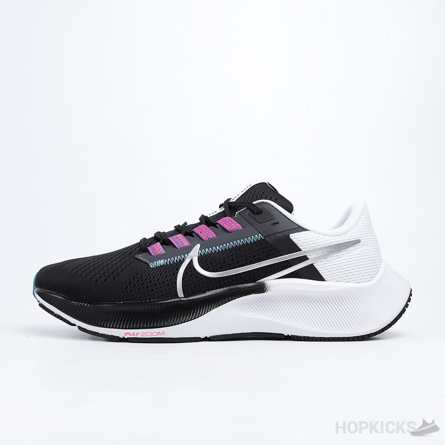 Air Zoom Pegasus 38 Black White Chlorine Blue