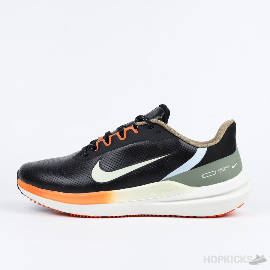 NK Air Winflo 9 Black Green Safety Orange
