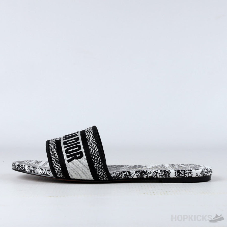 D.I.O.R Women Flat White (Dot Perfect)