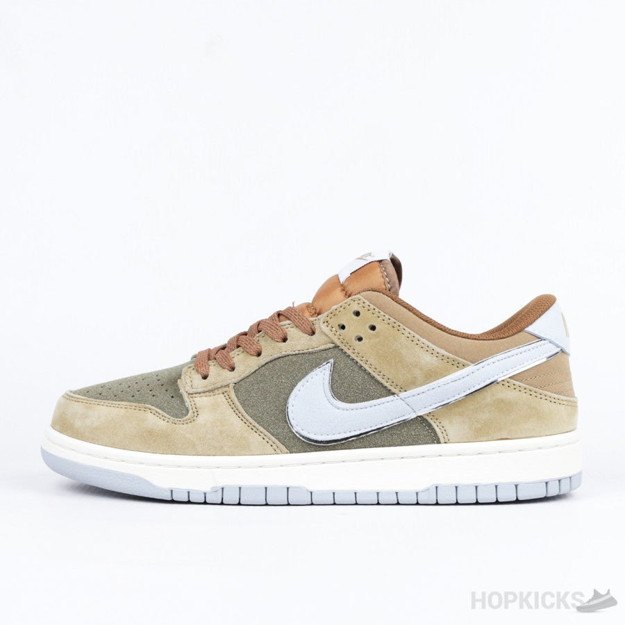 NK SB Dunk Low Khaki Brown Olive Grey