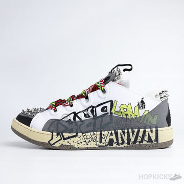 Lanvin Graffiti Print Cain Sneaker