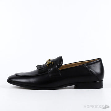 G.U.C.C.I Black Leather Loafers Moccasins Quentin