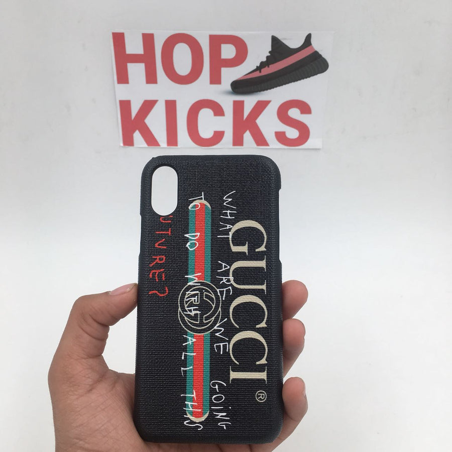 I phone X GCC Black Cover [ Premium Materials ]