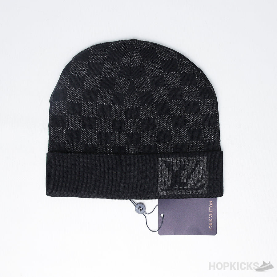 Luxurious LV Signature Beanie Double Black