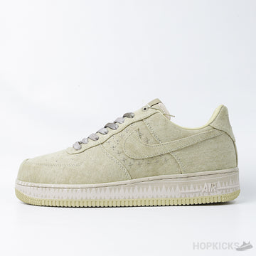 NK Air Force 1 Low NAI-KE Tan Canvas (Dot Perfect)
