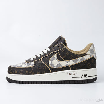 Virgil Abloh's LV x NK Air Force 1 Brown Damier Pattern (Premium Plus Batch)