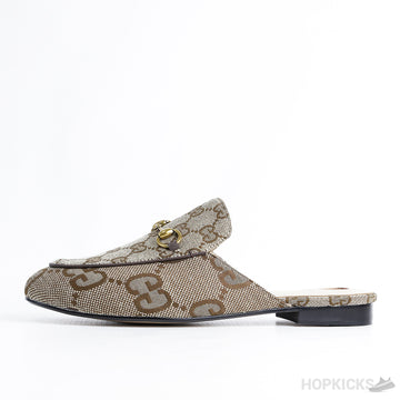 GCC Princetown Slippe Jumbo GG Camel Canvas (Dot Perfect)